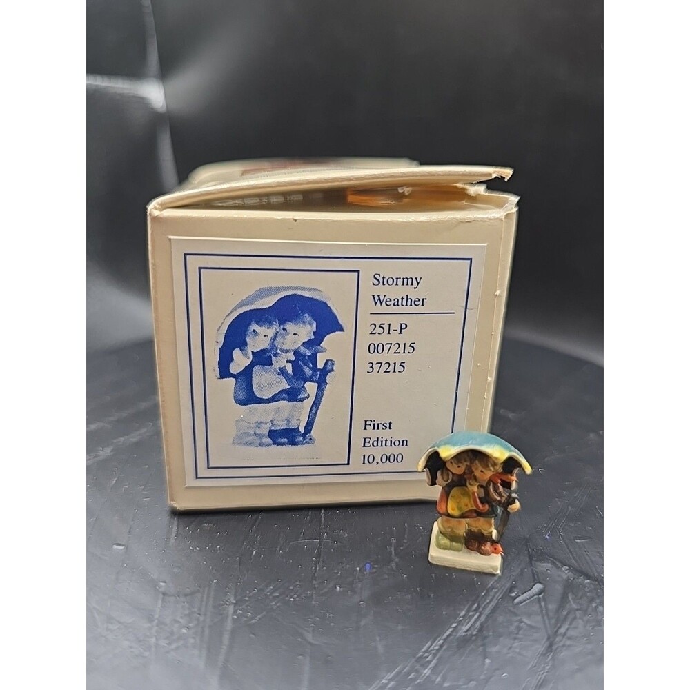 Vtg Olszewski Hummel Miniature Bronze Figure 1st Edition Stormy Weather 251-P